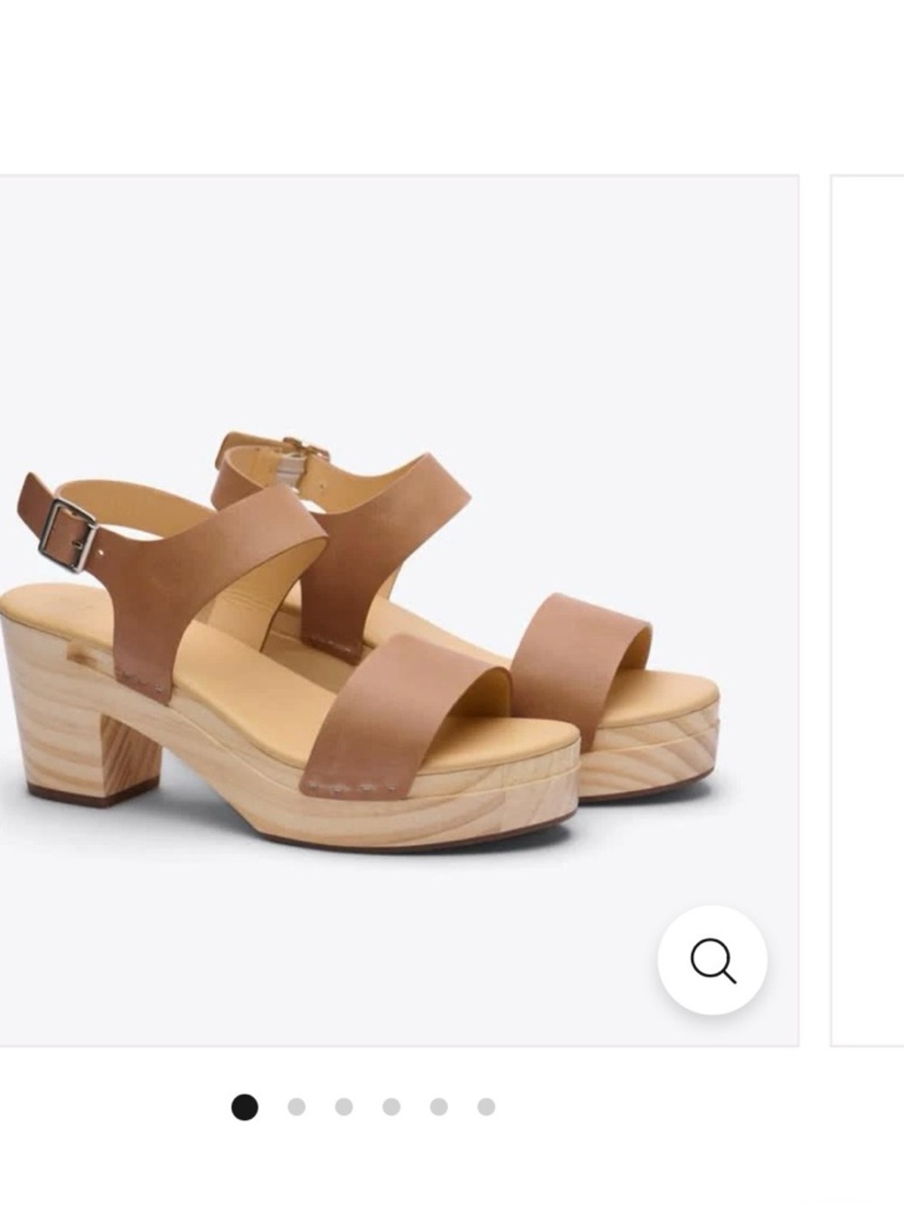 Brand new! Nisola Tan Leather Platform Block Heel Sandals! 7.5 and gorgeous!